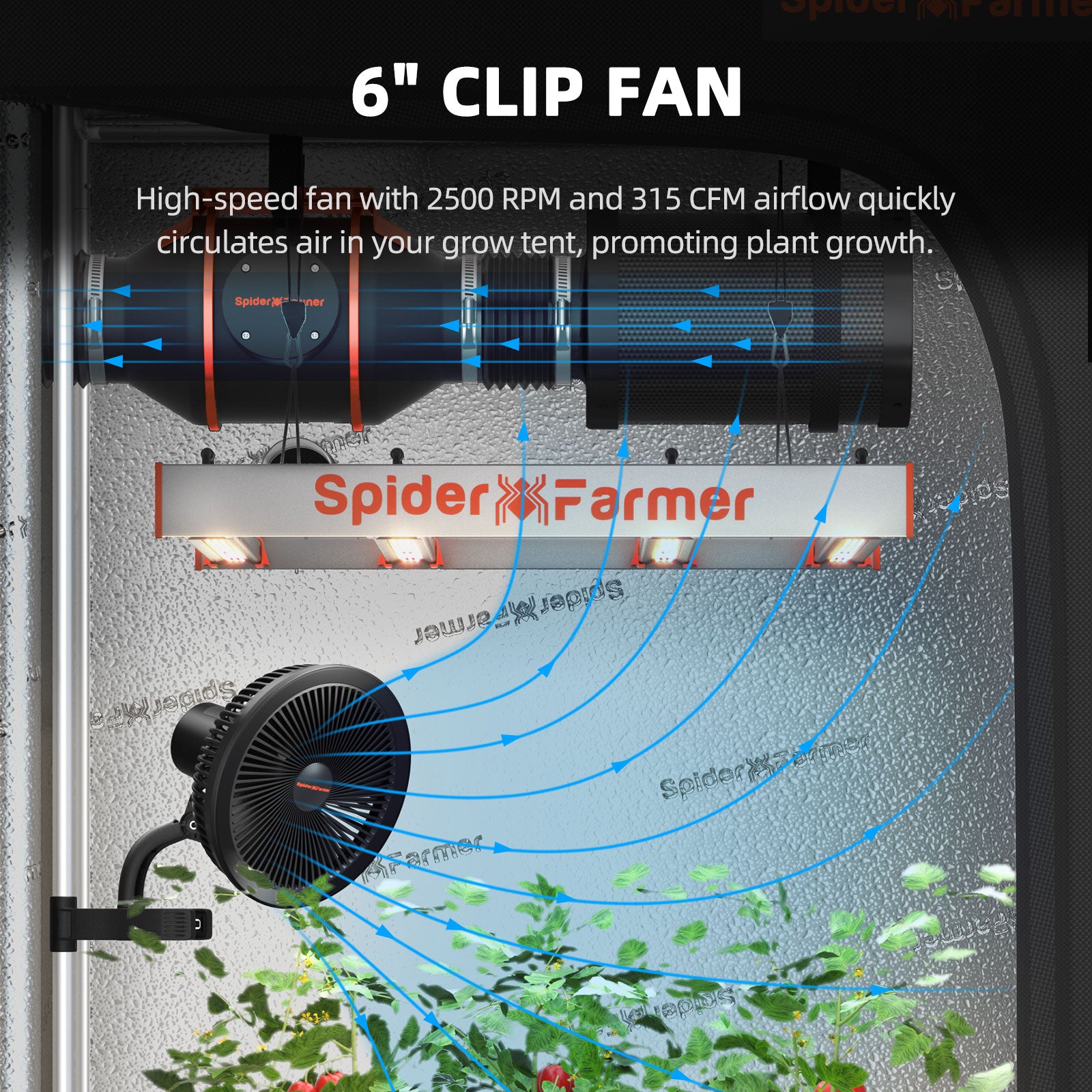 Spider Farmer G3000 LED Growbox-Komplettset | 90x90x180cm Grow-Zelt | 2025 Edition mit 300W Bridgelux Grow Light