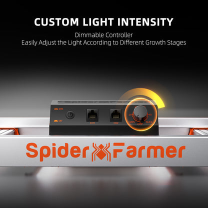 Spider Farmer G3000 LED Growbox-Komplettset | 90x90x180cm Grow-Zelt | 2025 Edition mit 300W Bridgelux Grow Light