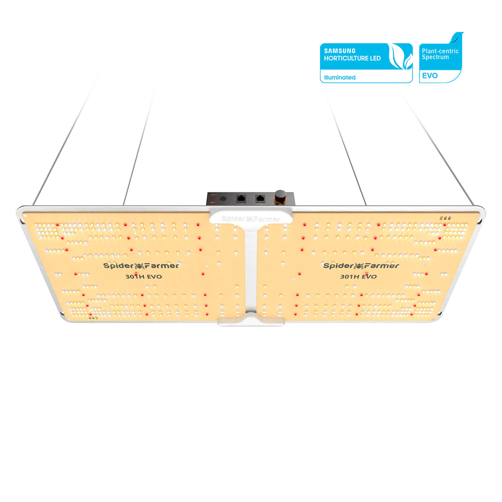 Spider Farmer SF2000 LED Growbox-Komplettset | 120x60x180cm Grow-Zelt mit Smart Controller | 2025 Edition mit 301H EVO Grow Light