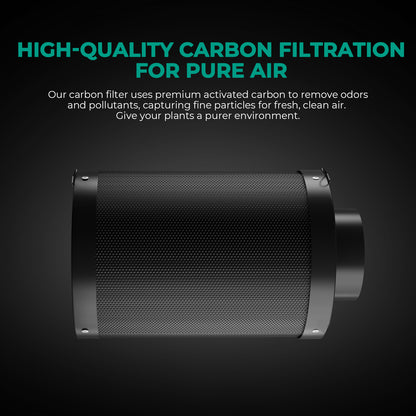 MARS HYDRO Inline Air Carbon Filter: Effektive Geruchskontrolle für Ihr Grow-Setup