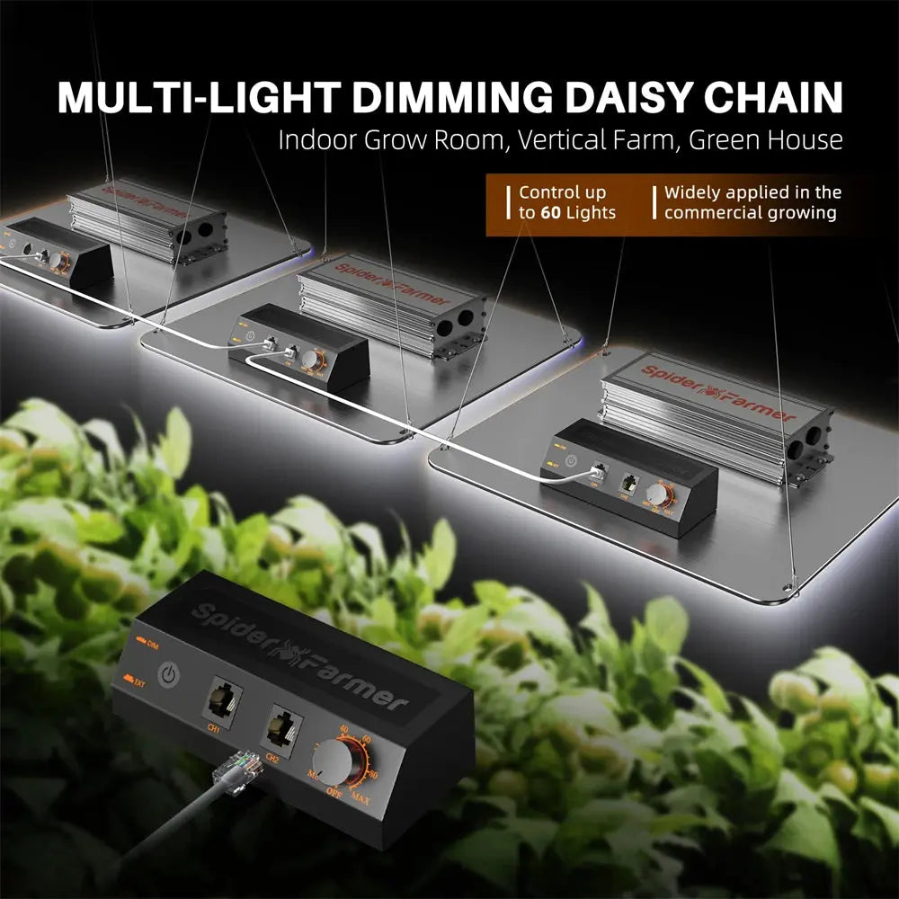 Spider Farmer LED Grow Light | SF1000D, SF2000, SF4000, SF7000 | Vollspektrum für Indoor-Anbau.