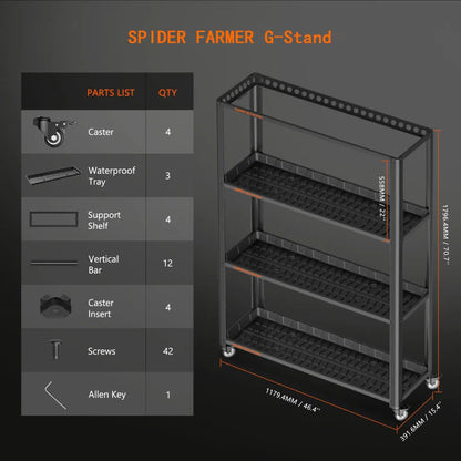 Spider Farmer SF600 | Das Profi-Regal für Indoor-Gärtner.