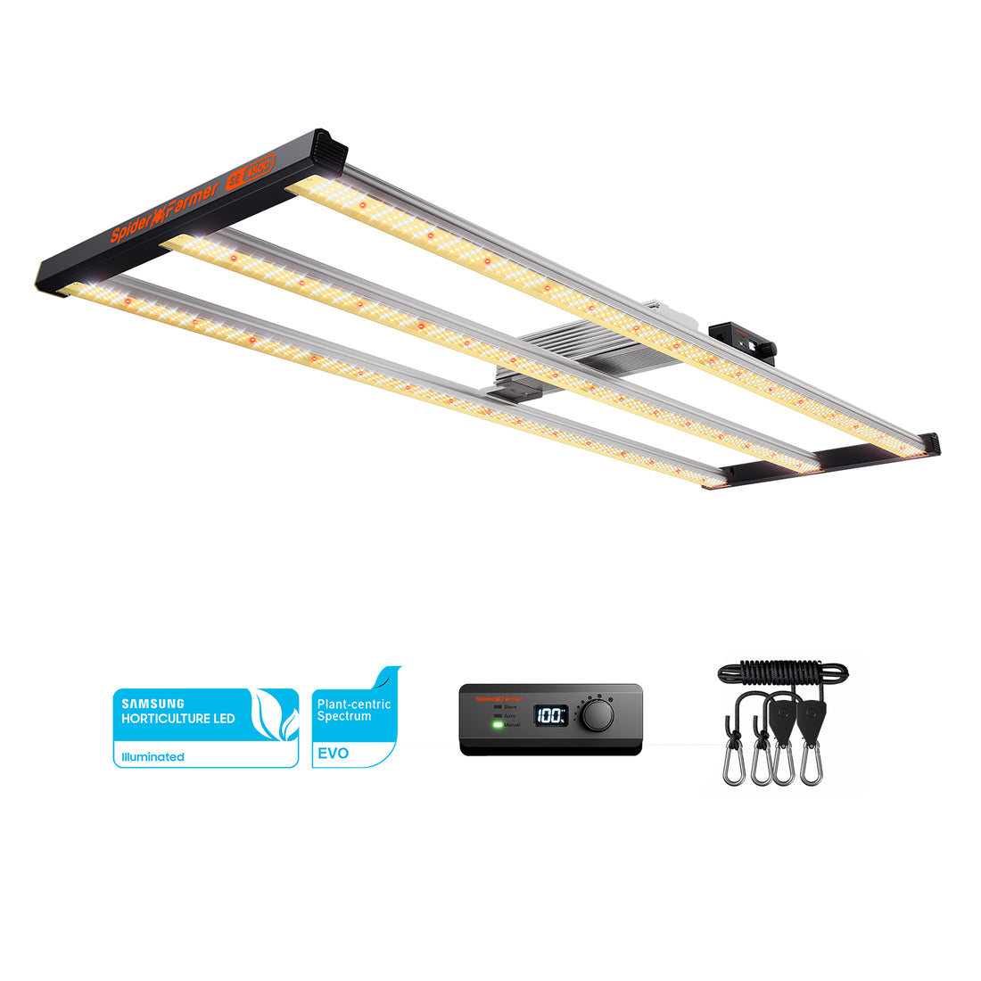 Spider Farmer SE4500 430W LED Grow Light – Höchste Leistung für große Indoor-Gärten und maximale Erträge