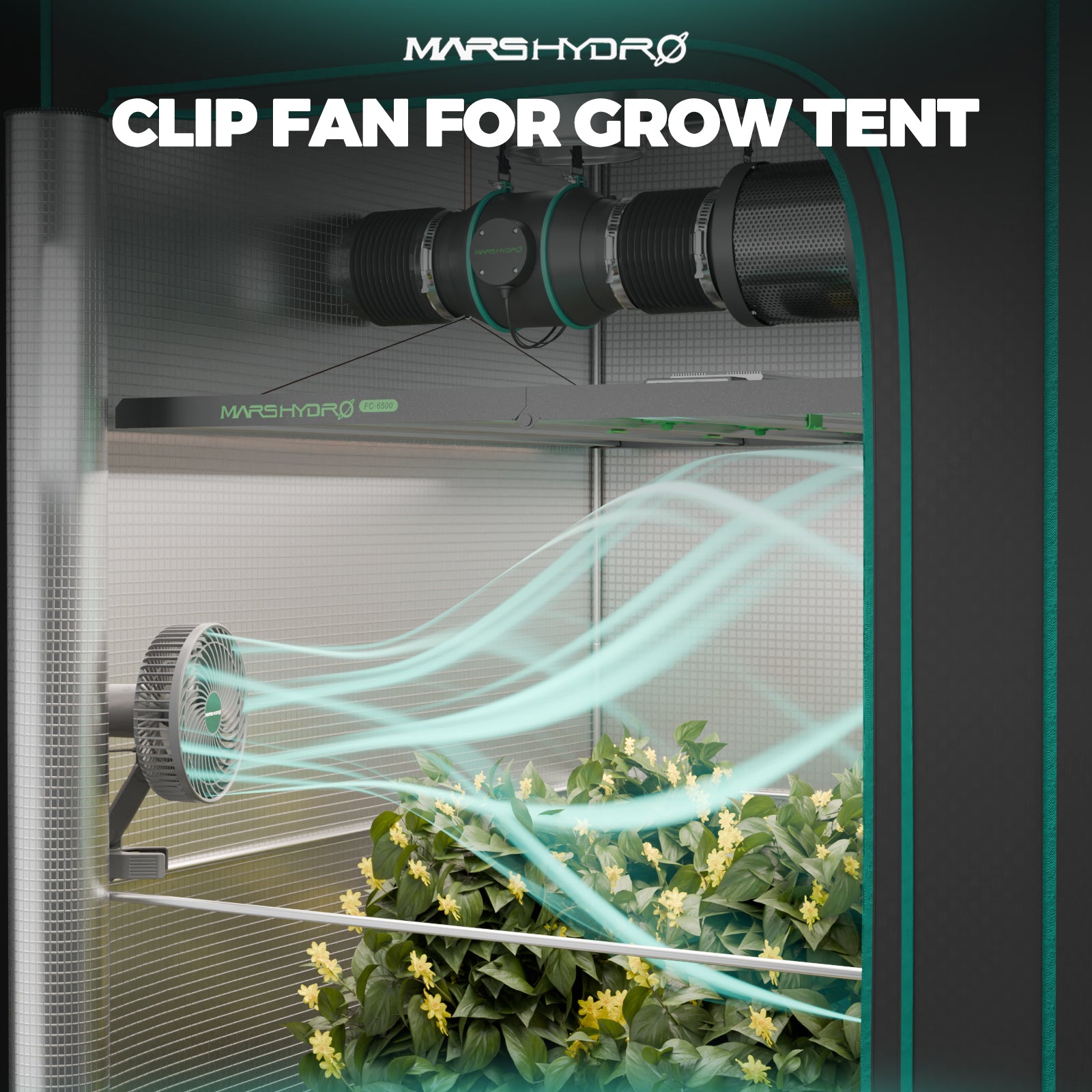 MARS HYDRO Clip Fan: Leistungsstarke Luftzirkulation für Ihr Grow-Setup