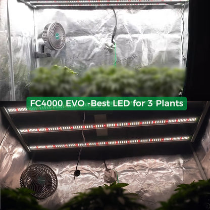 Mars Hydro FC4000-EVO LED Grow Light | 400W Vollspektrum Pflanzenlampe | Smart LED-Growlampe für 120x120cm Zelte